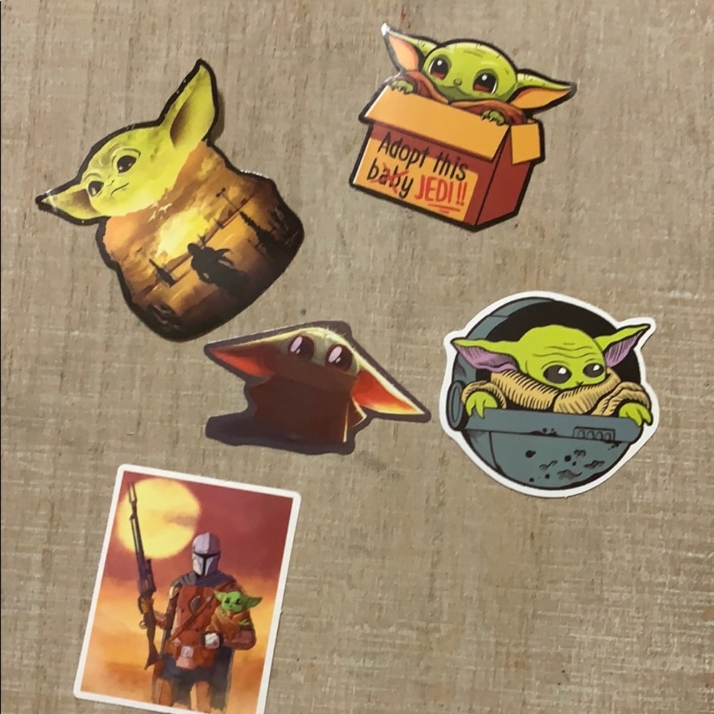 Baby yoda stickers!
